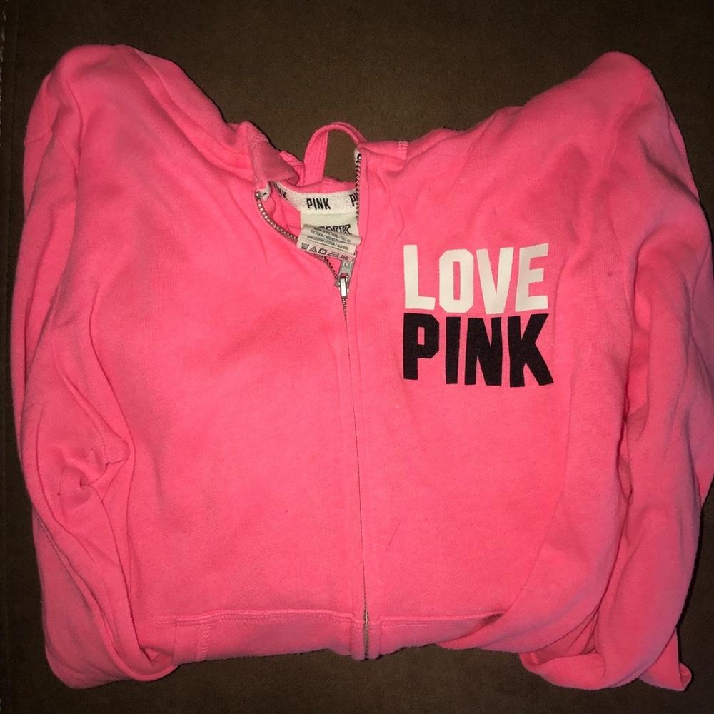 PINK VS zip sweat shirt